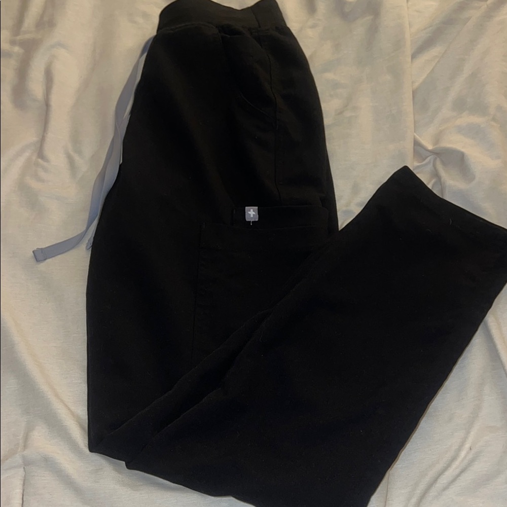 Black FIGS Jogger Pants